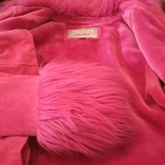 NWT🎁FREE GIFT INCLUDED 🎁Suede Fur Winter Jacket w/ Fur Cuffs & Lining - Picture 14 of 16